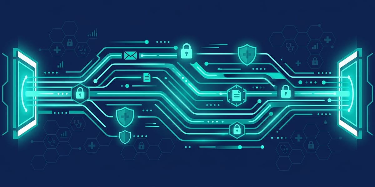 MedSecure encrypted communication visualization